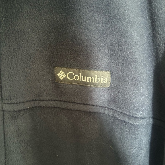 Columbia Navy Fleece Full Zip Jacket Men’s XL - Picture 3 of 4